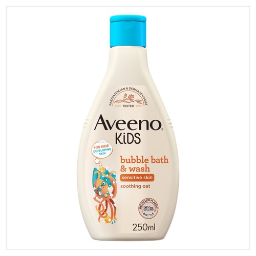 Aveeno Kids Bubble Bath and Wash with Soothing Oat for Sensitive Skin