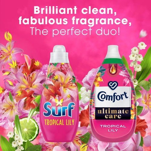 Surf Tropical Lily Liquid Laundry Washing Detergent 24 Washes