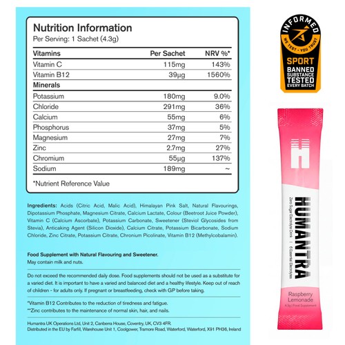 Humantra Raspberry Lemonade Electrolyte