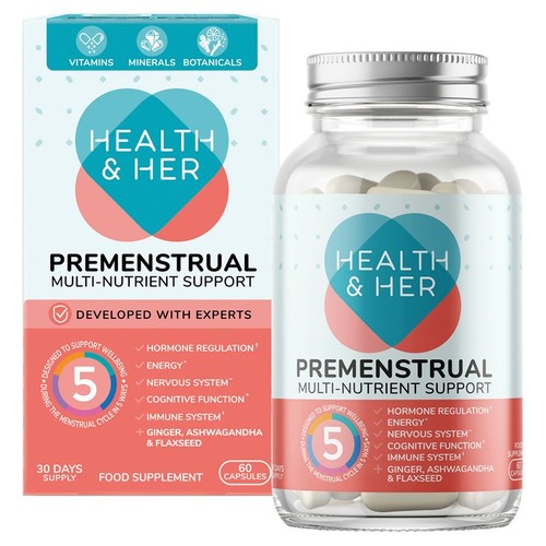 Health & Her Premenstrual Multi-nutrient Support Supplement Capsules 