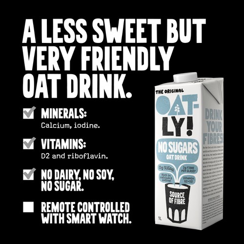 Oatly Oat Drink "No Sugars" Long Life