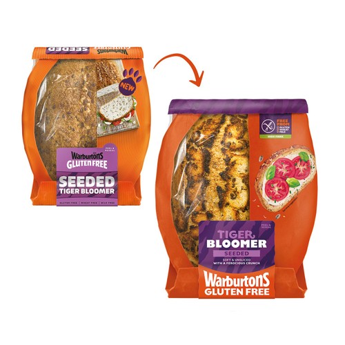 Warburtons Gluten Free Seeded Tiger Bloomer Loaf