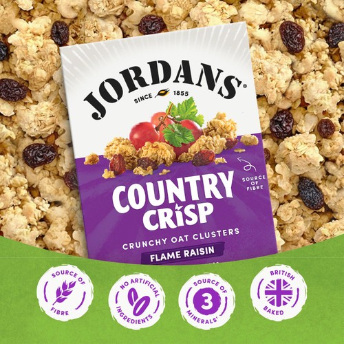 Jordans Country Crisp Flame Raisins Breakfast Cereal