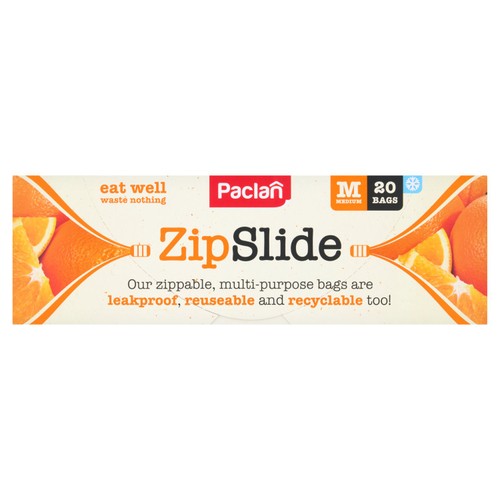 Paclan Medium Zip Seal Food & Freezer Bags