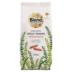  Biona Organic Wholegrain Spelt Penne Pasta
