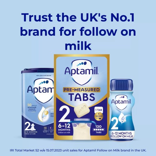 Aptamil 2 Follow On Baby Milk Formula Tabs 6-12 Months 