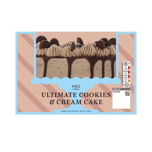 M&S Ultimate Cookies & Cream Cake
