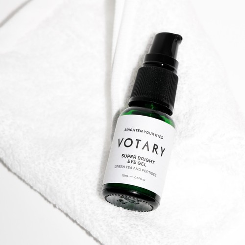 VOTARY - Super Bright Eye Gel, Green Tea and Peptides -15ml
