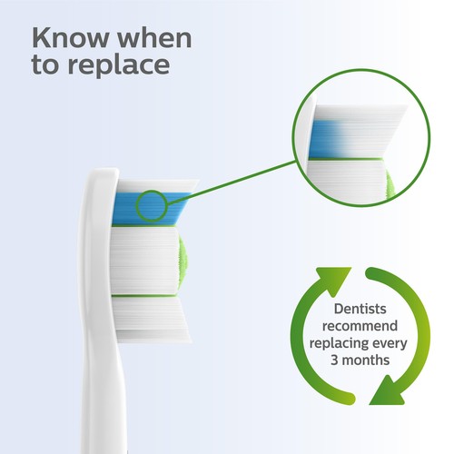 Philips Sonicare W2 Optimal White Toothbrush Heads, Black 4 Pack