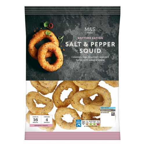 M&S Salt & Pepper Squid Frozen