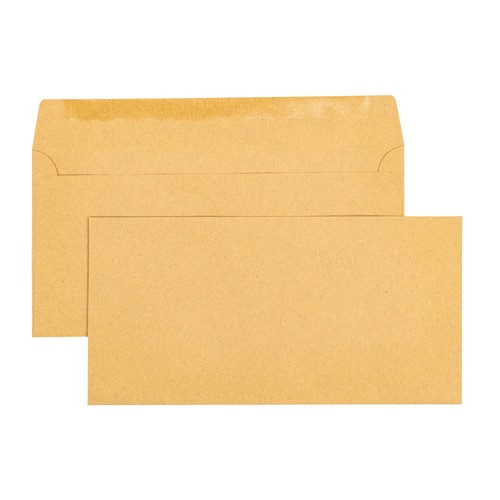 Pukka Pad 50 Pack Envelopes - DL Manilla Gummed 110mm x 220mm