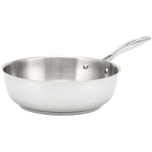 Stellar Profile Uncoated Stainless Steel 24cm Chef Pan