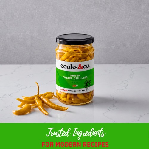Cooks&Co Pickled Green Frenk Chillies