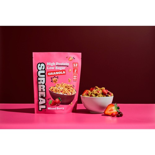 Surreal High Protein Low Sugar Mixed Berry Granola