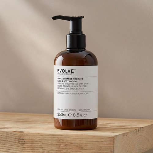 Evolve Organic Aromatic Hand & Body Lotion, African Orange