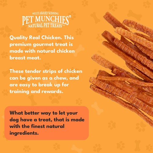Pet Munchies 100% Natural Chicken Strips Dog Treats