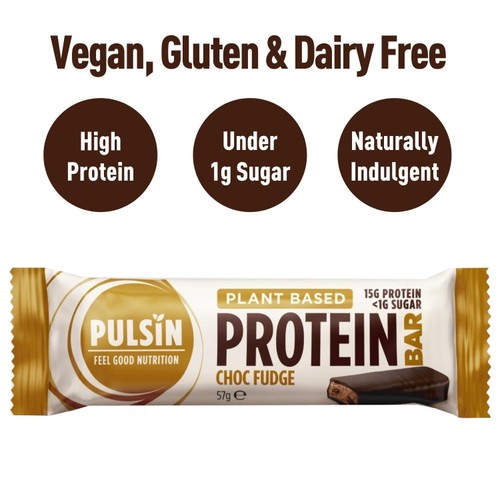 Pulsin Vegan Choc Fudge Protein Bar