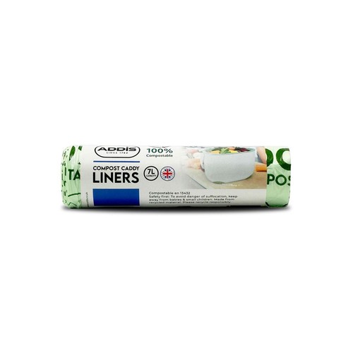 Addis 7 Litre 100% Compostable Compost Food Caddy Liners 