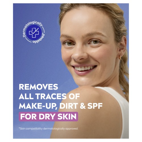 NIVEA Biodegradable Cleansing Face Wipes for Dry Skin 
