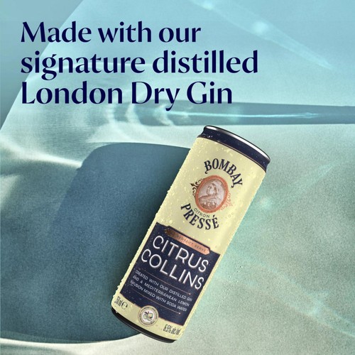 Bombay Citron Presse Citrus Collins Lemon Premix Gin Cocktail