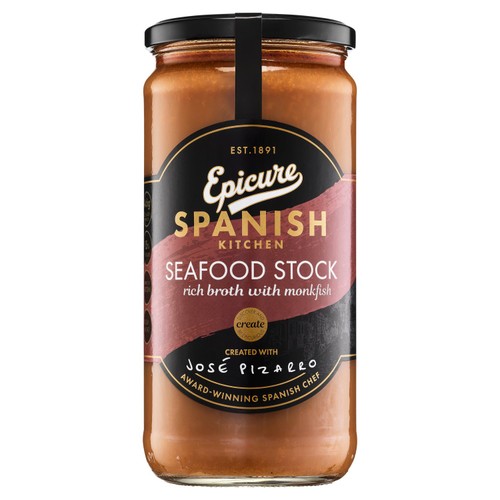 Epicure Spanish Seafood Stock Rich Broth with Monkfish