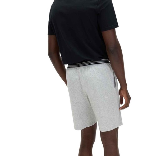 M&S Mens Pure Cotton Jersey Pyjama Shorts, 2XL, Grey Mix