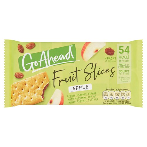 Go Ahead Apple Crispy Fruit Slices Snack Bars Multipack