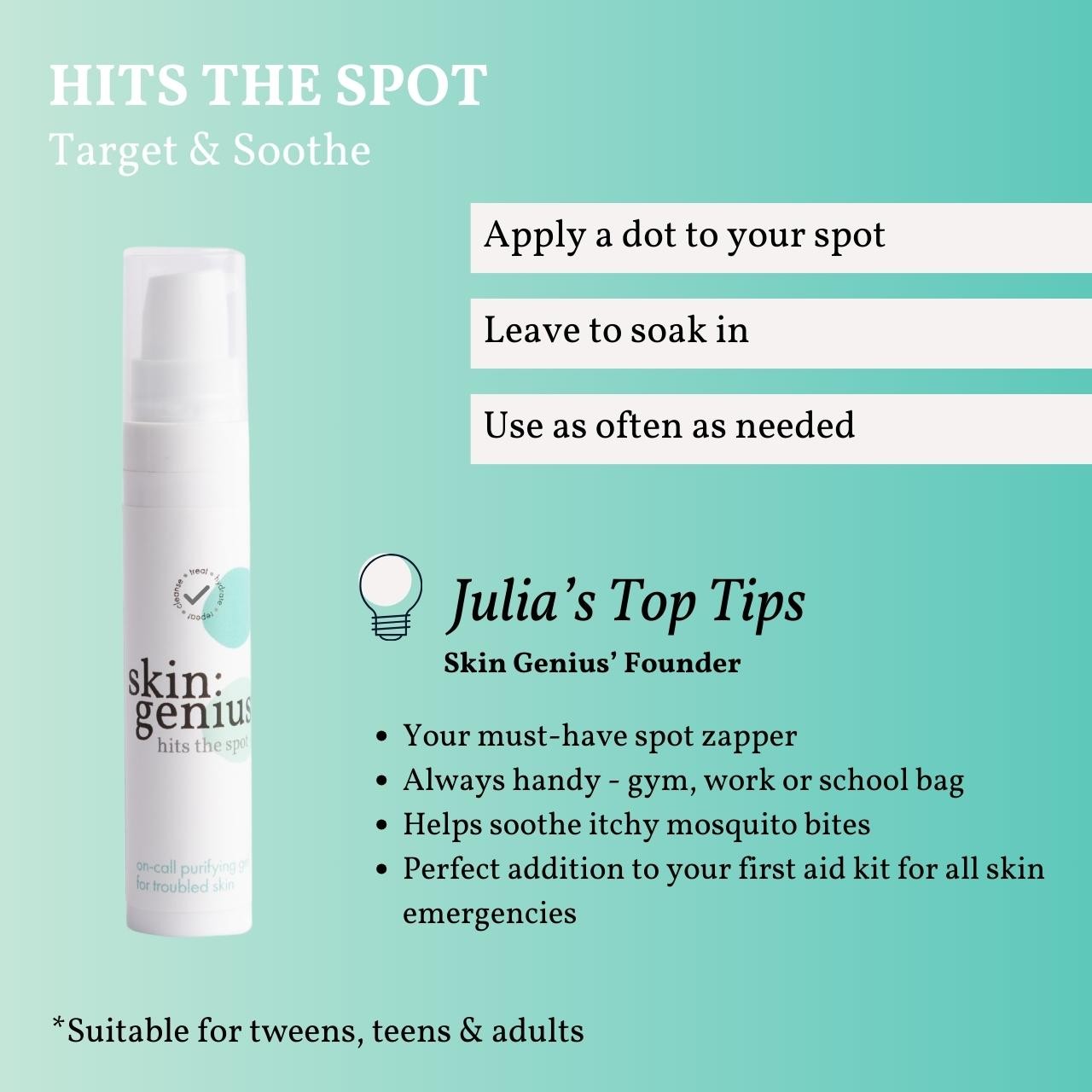 Skin Genius Hits The Spot Spot Zapper - Ocado