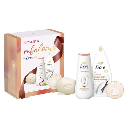 Dove Restore & Balance Bathing Collection with Scented Ornaments