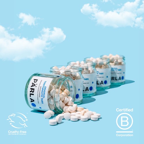 PARLA ORIGINAL Toothpaste Tablets Naturally Whitening