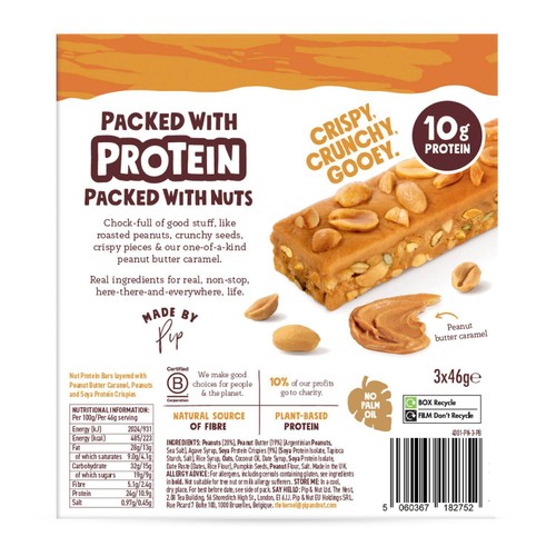 Pip & Nut Protein Peanut Butter Bars