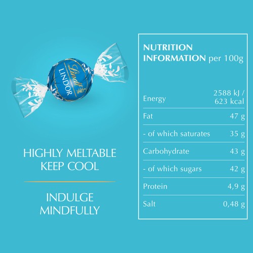 Lindt Lindor Salted Caramel Chocolate Truffles Box