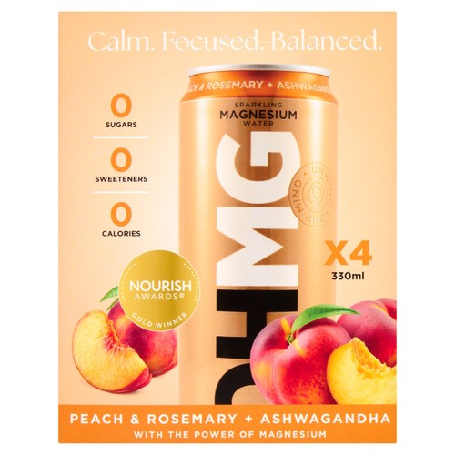 OHMG Peach sparkling magnesium water