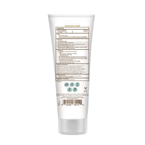 Australian Gold Botanical SPF 50 Tinted Face Sun Lotion Fair To Light