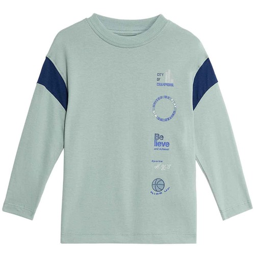 M&S Side Panel Varsity Top 4-5 Y Light Green