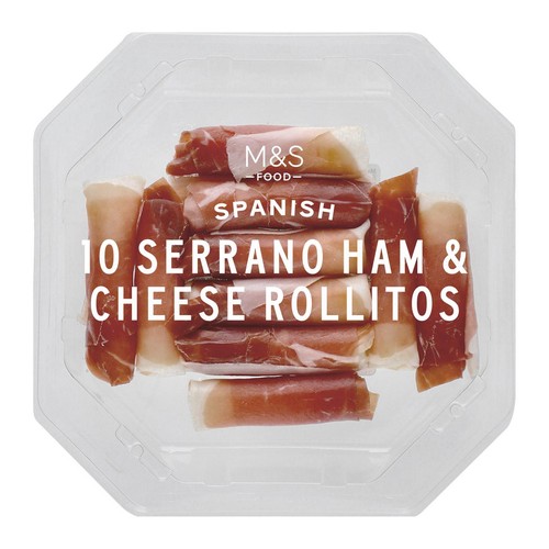 M&S Serrano Ham & Castilla Sheep Cheese Rollitos