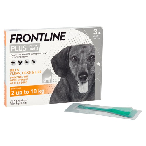 FRONTLINE Plus Flea & Tick Treatment Small Dog 2-10kg
