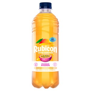 Rubicon Spring Vits Mango Passion Vitamin Water Bottle 500ml