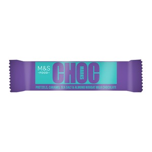 Choc Marks Pretzel, Caramel Sea Salt & Almond Nougat Milk Chocolate