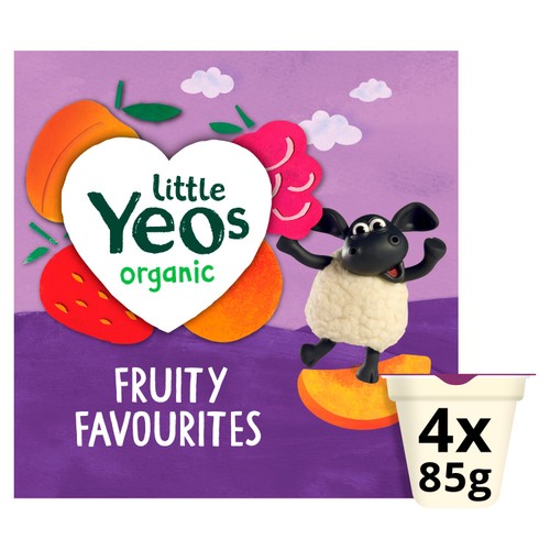 Yeo Valley Little Yeos Organic Fruity Favourites Smooth Yoghurts