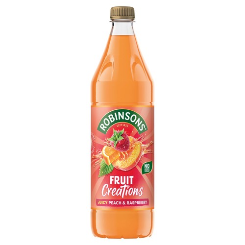Robinsons Fruit Creations Peach & Raspberry No Added Sugar