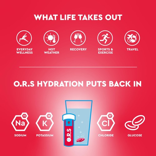 ORS Strawberry Hydration Tablets