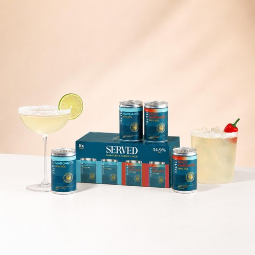 Served Margarita Variety 8 pack