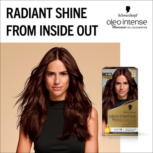 Schwarzkopf Oleo Intense Permanent Hair Colour Chocolate Brown 4-86