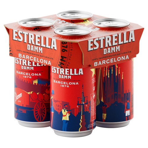 Estrella Damm Premium Lager Beer Cans