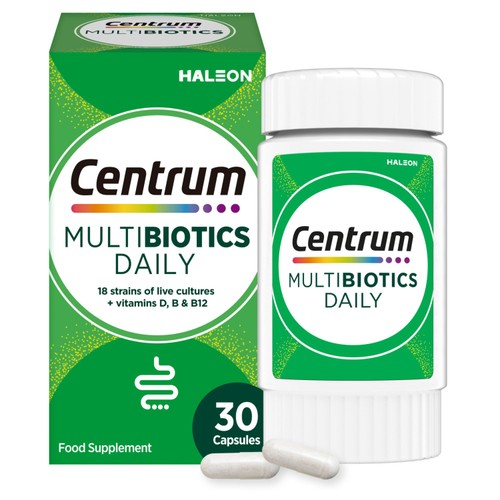 Centrum Multibiotics Daily, Probiotic & Essential Vitamin Capsules