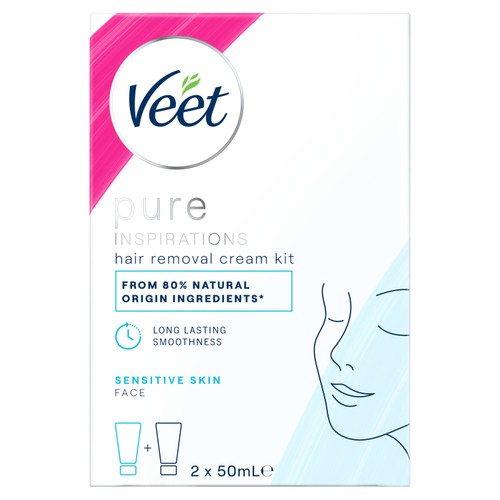 Veet Pure Hair Removal Kit Face Sensitive Skin