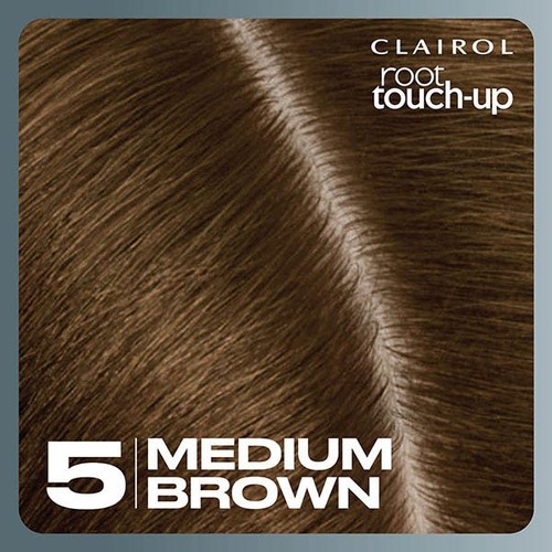 Clairol Root Touch-Up Permanent Hair Dye 5 Medium Brown, Full Coverage