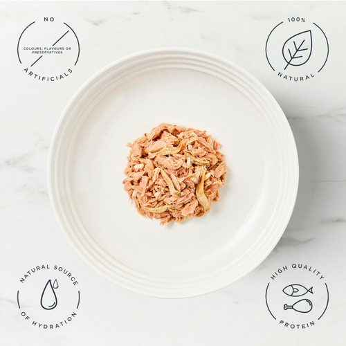 Encore Natural Wet Cat Food Tin Tuna Fillet with Seabream in Broth