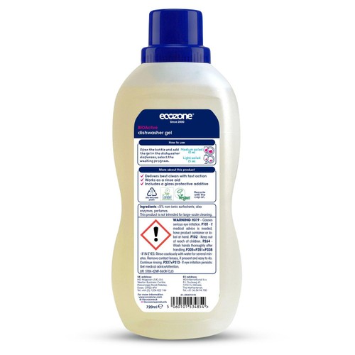 Ecozone BIOActive dishwasher gel